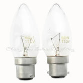 10pcs miniature light bulbs 110v 60w B22 base clear glass bulbs